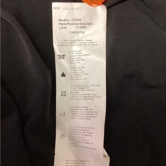 Joseph Ribkoff Women’s Mixed Media Open Front Faux Fur Trim Cardigan, Black, 8 - Picture 9 of 10